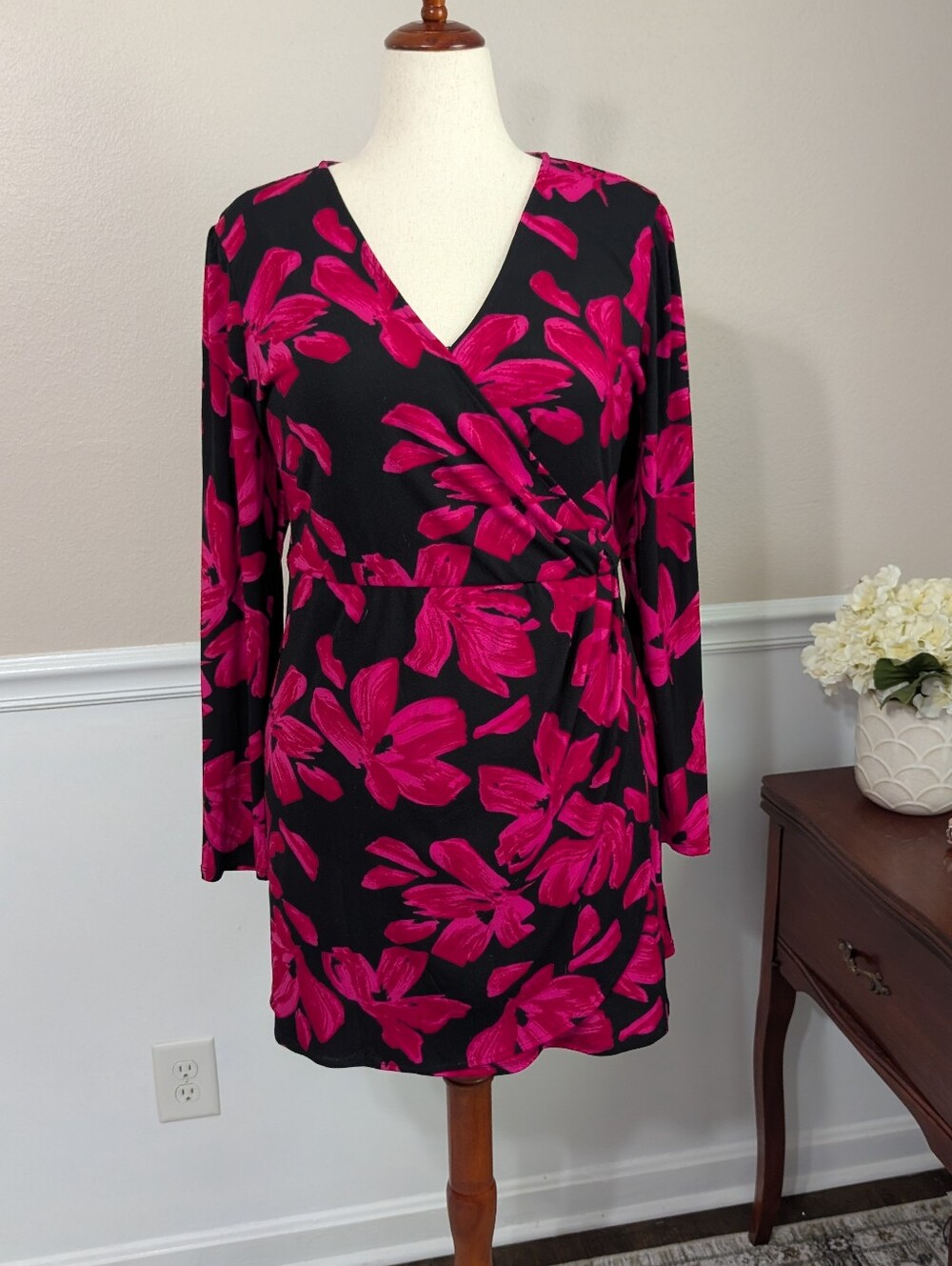 Nine West Faux Wrap Dress, Size XXL